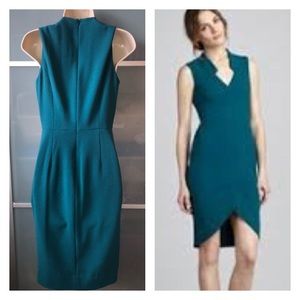 NWOT Rachel Zoe Sheath Dress Teal Jewel Green SZ 4